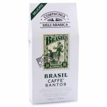 кофе молотый Dell&apos; Arabica Puro Arabica Brasil Santos, 0,25 кг