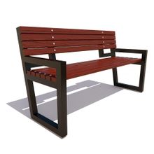 Скамейка уличная «МУРОМ» (1,2 м (34 кг.))