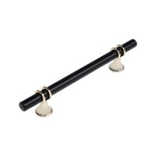Ручка скоба CAPPIO, м о 128 мм, d=12 mm, пластик, цвет золото черный