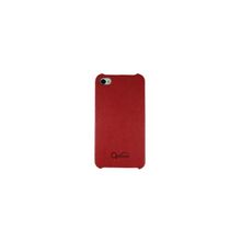 Чехол на заднюю крышку для iPhone 4 и 4S Optima Calfskin Pattern Series, цвет Red