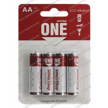 Батарейка SmartBuy LR06 (AA) (1,5V) alkaline блист-4