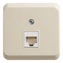 Розетка компьютерная 1xRJ45 Cat.5 ЭТЮД, кремовый |  код. KOMA-001K |  Schneider Electric
