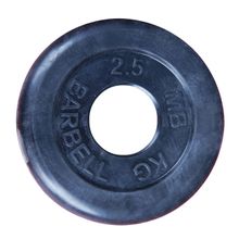 Диск обрезиненный черный MB Barbell d-51mm  2,5кг