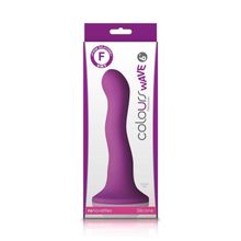 NS Novelties Фиолетовый изогнутый фаллоимитатор Colours Wave 6  Dildo - 19 см.