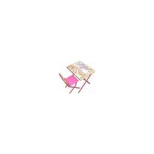 Набор мебели Дэми №3 Веселые гномы стол + стул, розовый
