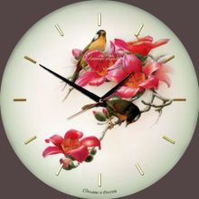 Настенные часы из стекла Династия 01-012 Птички