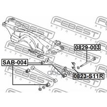 Болт С Эксцентриком Subaru Impreza G11 2000.02-2007.04 [Jp] Febest арт. 0829003