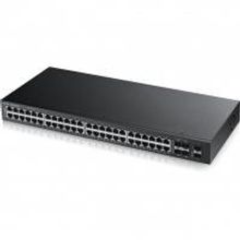 ZyXEL GS2210-48 управляемый коммутатор , Gigabit Ethernet, 48 разъемов RJ-45, 4 SFP-слота