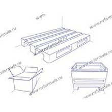 Тара палета оргалит 120х80х70