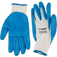 Перчатки ЗУБР "МАСТЕР" маслостойкие для точных работ, с нитриловым покрытием, размер XL (10)