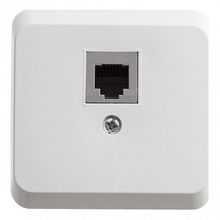 Розетка телефонная 1xRJ11 ЭТЮД, белый |  код. TELA-001B |  Schneider Electric