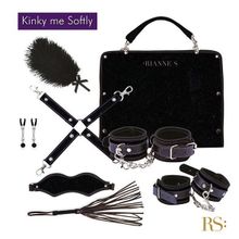 БДСМ-набор в черном цвете Kinky Me Softly (239780)