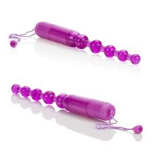 California Exotic Novelties Фиолетовая анальная цепочка Waterproof Vibrating Pleasure Beads (фиолетовый)