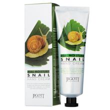 Jigott Real Moisture Snail Cream Питательный крем для рук с экстрактом слизи улитки, 100 мл