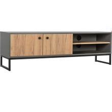 Алмаз. Любимый дом Лофт Тумба ТВ (Дуб Вотан Оникс Серый)