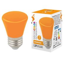 Volpe Лампа светодиодная Volpe E27 1W оранжевая LED-D45-1W ORANGE E27 FR С BELL UL-00005642 ID - 266377