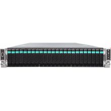 intel (intel® server system r2224wttysr 2u, 2 x socket 2011-r3, xeon e5-2600 v3 v4, intel c612, 24xddr4 ecc reg dimms  1600, 1866, 2133 mhz, 2 х 10-gbe, 24xhs hdd 2,5" sata sas, 2xpci-e x4+7xpci-e x8+iom conn+rm conn, 1x1100 wt (1+0), no rails, no rmm) r2