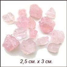 Розовый кварц необработанный (2,5 см. - 3 см.)