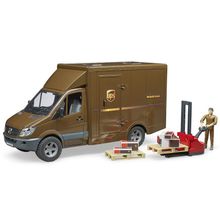 Bruder Mercedes-Benz Sprinter фургон UPS с фигуркой, погрузчиком и аксессуарами, шт 02-538