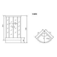 Timo Душевая кабина T-8890 C