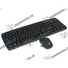 Комплект клавиатура + мышь Gembird "KBS-7003", беспров., черный (USB) (ret) [136921]