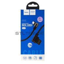 Data кабель USB HOCO U37 micro usb, 1.2 метр, черный