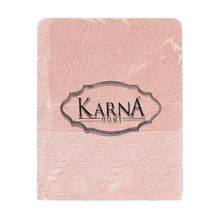 Полотенце махровое "KARNA" жаккард SIESTA (50х90) см цвет абрикосовый