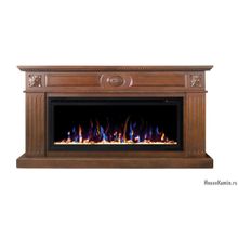 Каминный комплект Siena (темный дуб) с электрокамином RealFlame Saphir 42