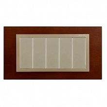 Рамка 8 узких модулей 82, дуб |  код. 82987-66 |  Simon