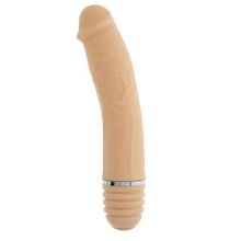 Dream Toys Телесный силиконовый вибратор-реалистик PURRFECT SILICONE VIBRATOR 6INCH FLESH - 15 см. (телесный)