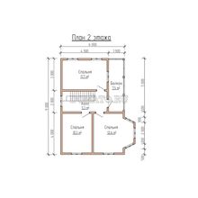 Дом из бруса 7 на 9