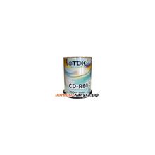 Диски CD-R 80min 700Mb ТDK 52х  100 шт  Cake Box