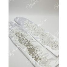 Свадебные перчатки невесты MIT031 - белые