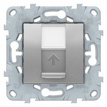 Розетка компьютерная 1xRJ45 Cat.6 UNICA NEW, бежевый |  код. NU541544 |  Schneider Electric