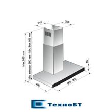 Каминная вытяжка Korting KHC 6770 GW