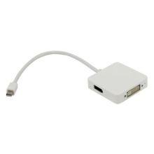 Адаптер mini DisplayPort M - DVI-I F,  HDMI F, 5bites (AP-012)