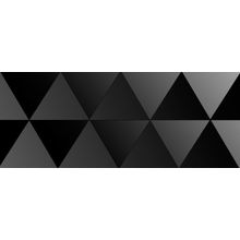 Ibero Black & White Black Triangle Decor 20x50 см