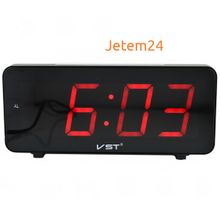 VST763-1 часы 220В красн.цифры-30+USB кабель (без адаптера)