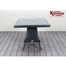 Плетеный стол Терраса 80x80 плетеная мебель из искусственного ротанга для дачи для кафе для ресторанов