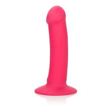 California Exotic Novelties Розовый перезаряжаемый фаллоимитатор Luxe Touch-Sensitive Vibrator - 16,5 см. (розовый)