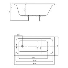 Aquatek Акриловая ванна Мия 150