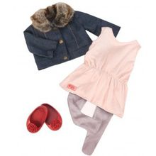 Our Generation Джинсовая куртка, туника, легинсы, балетки