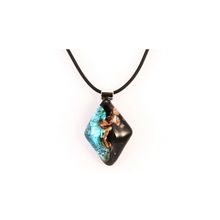 Подвеска из муранского стекла, арт. Vac_P_8627_gold_blue
