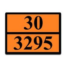 Оранжевая табличка опасный груз 30-3295 (дистиллят газового конденсата)
