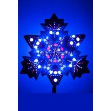 Новогодняя световая макушка Северная Корона премиум, высота 110 см (синий)