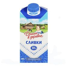 Сливки Домик в деревне 10% 480гр (12шт)