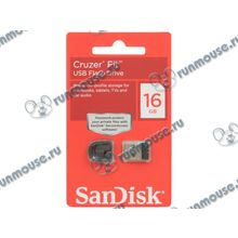 Накопитель USB flash 16ГБ SanDisk "Cruzer Fit", черный (USB2.0) [110887]