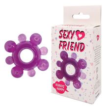 Bior toys Фиолетовое эрекционное кольцо Sexy Friend