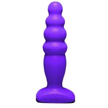 Lola toys Фиолетовый анальный стимулятор Small Bubble Plug - 11 см.