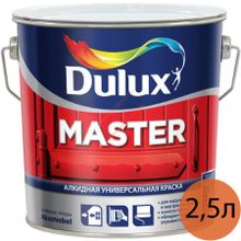 DULUX Мастер 30 база BW белая алкидная краска полуматовая (2,5л)   DULUX Master 30 base BW универсальная алкидная краска полуматовая (2,5л)
